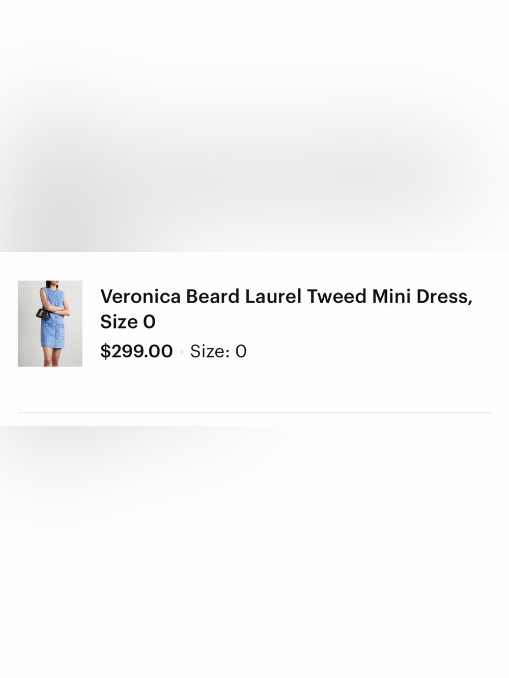 Veronica Beard Light Blue Textured Tweed Shift Dress - Picture 9 of 9